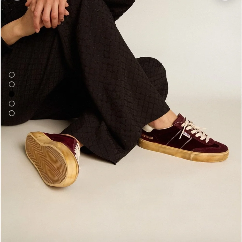 Golden Goose Burgundy Velvet Soul Stars - Picture 3 of 13
